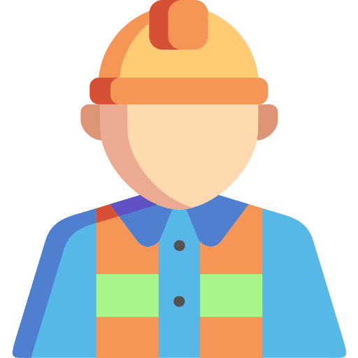 Foreman people professions and jobs helmet icon