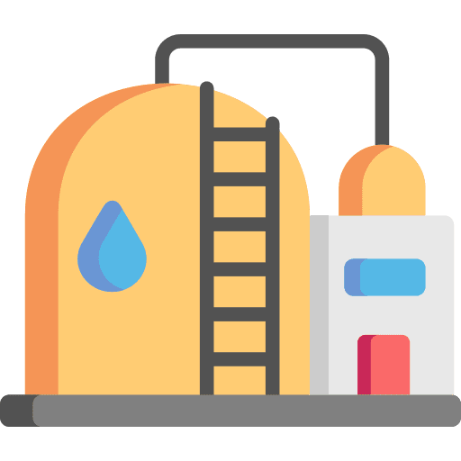 Water factory buildings manufacturer factory icon