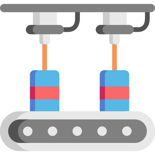 Factory machine technology machine factory icon