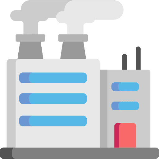 Factory powerplant factory company icon