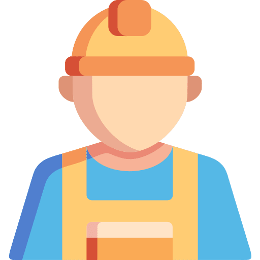 Worker protection professions and jobs industry icon