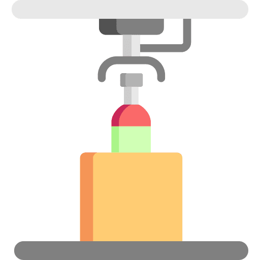 Mechanical arm manipulator robotic arm factory icon