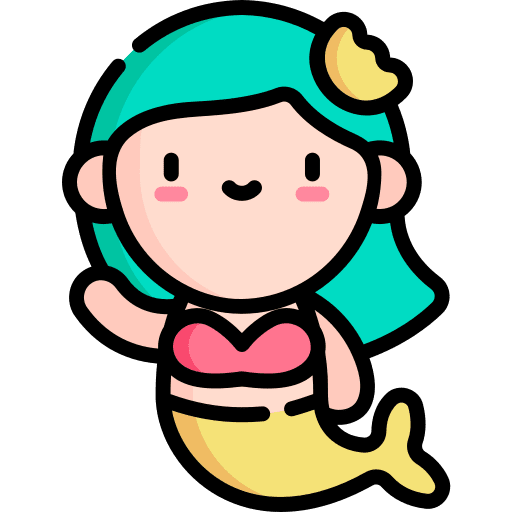Mermaid cultures fantasy fairy tale icon