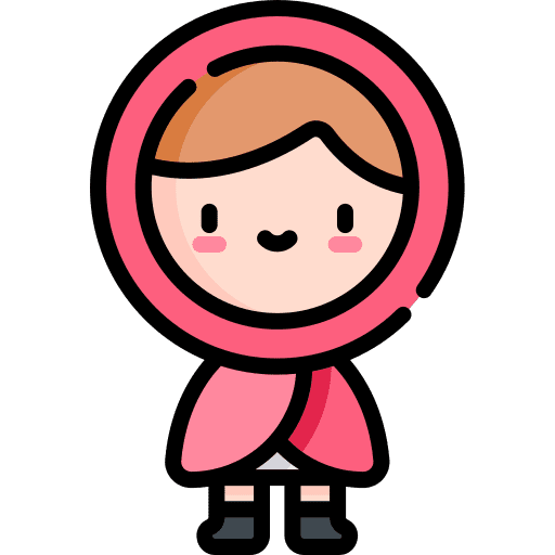 Red riding hood legend fairy tale cultures icon