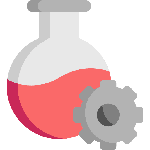 Research flask research industry icon