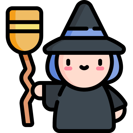 Witch spooky terror scary icon