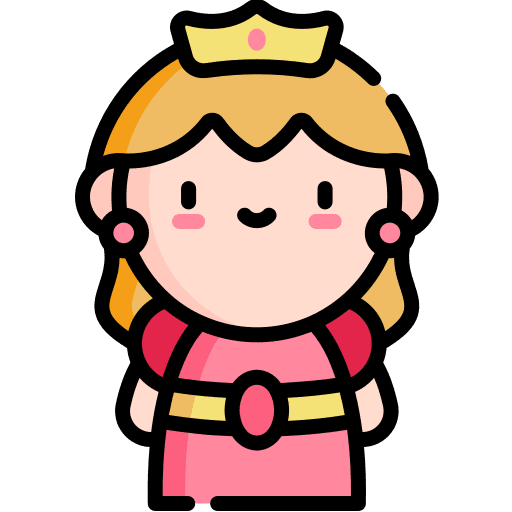 Princess people character legend icon