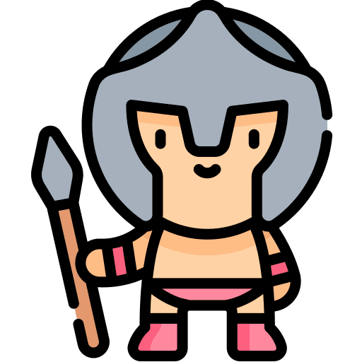 Spartan people war army icon
