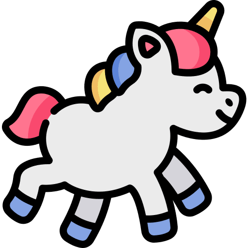 Unicorn cultures legend fantasy icon