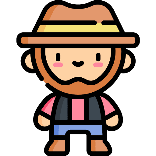 Cowboy fantasy legend character icon