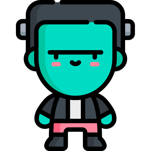 Frankenstein terror people scary icon