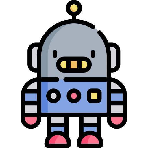 Robot machine technology user icon