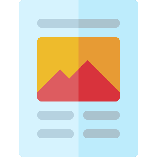 Article page website art and design icon