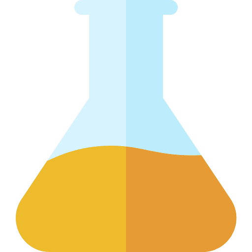Chemical chemistry flasks testing icon
