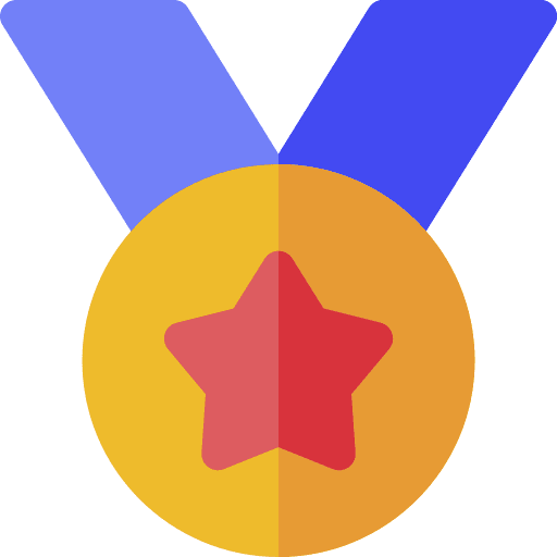 Award badge business and finance sports and competition icon