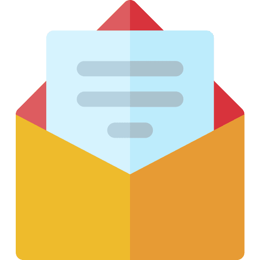 Communications multimedia message envelope icon