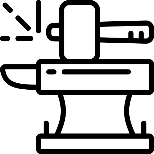 Blacksmith anvil blacksmith metals icon