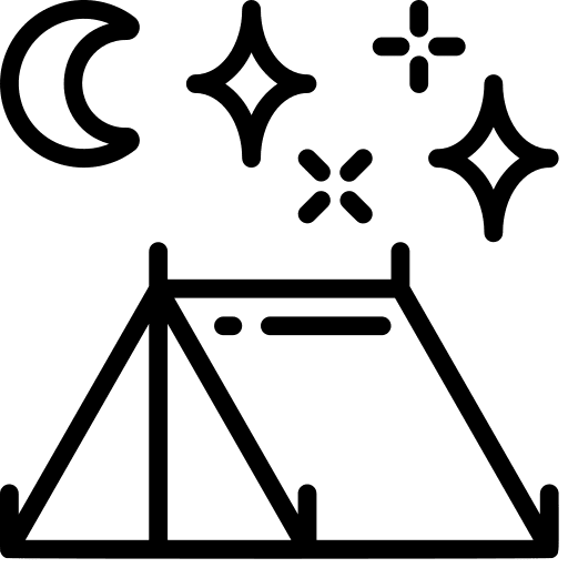 Camping camping tent vacations icon