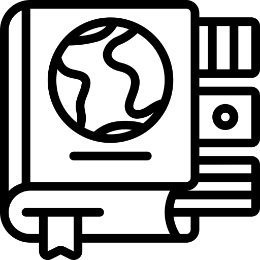 Languages library learning translate icon