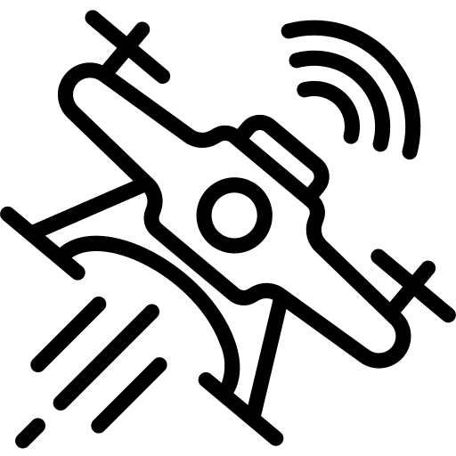 Drone transportation technology flight icon