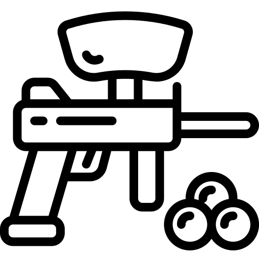 Paintball shotgun weapon shooting icon