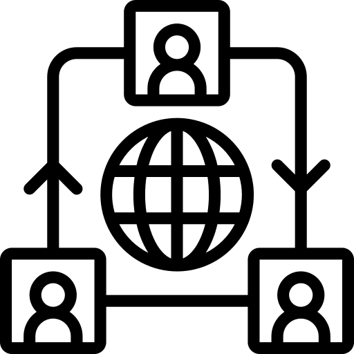 Social network networking online social media icon