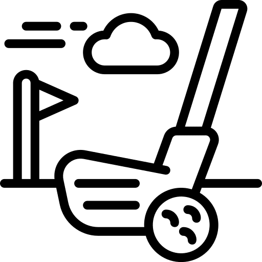 Golf golf birdie ball icon