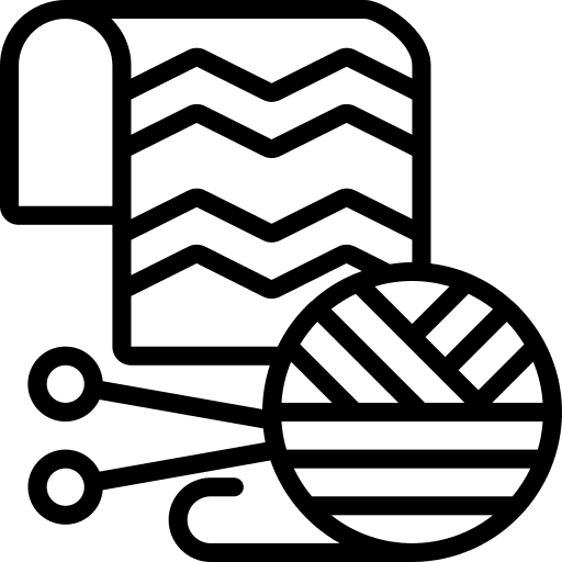 Knitting fashion sew hobbies and free time icon