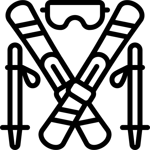 Skiing sports winter sports snowboarding icon