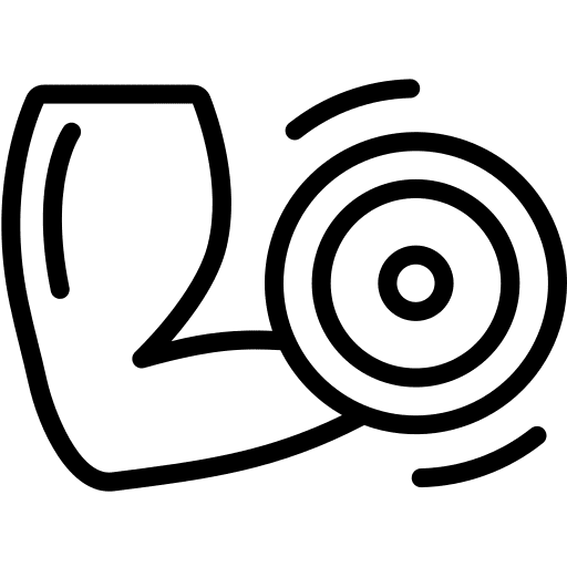 Weightlifting gymnast strength sports and competition icon