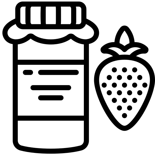 Jam jar conserve food icon