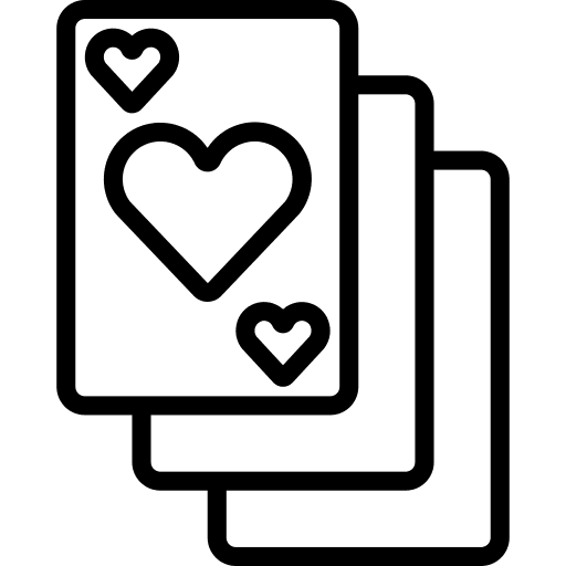 Poker entertainment gambling ace of hearts icon