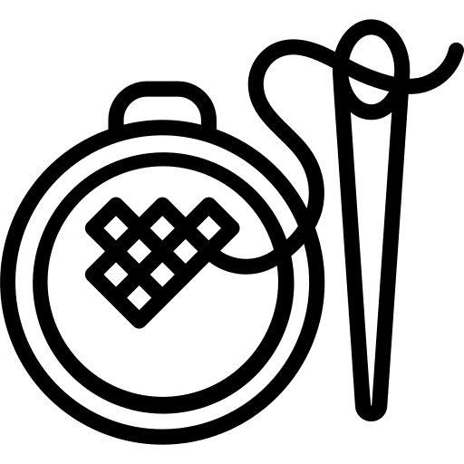 Sewing sew hobbies and free time handcraft icon