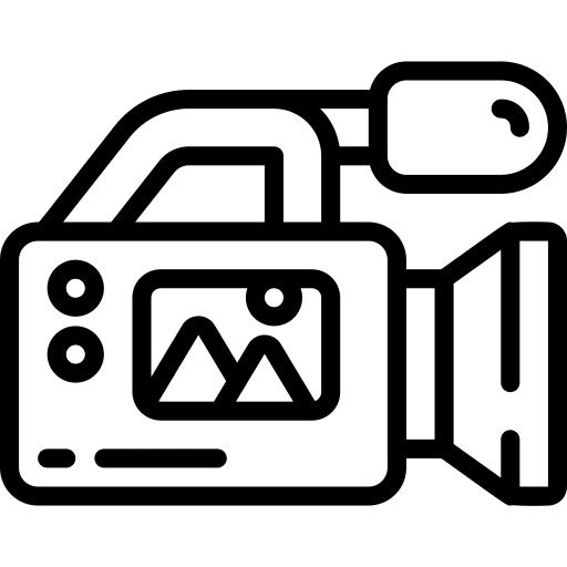 Video camera film technology cinema icon