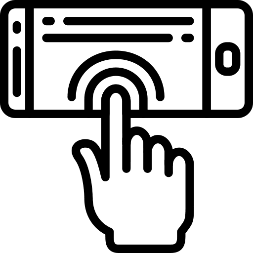 Haptic smartphone feedback vibration icon