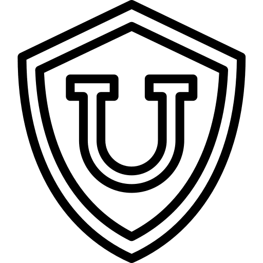 University shapes and symbols shield college icon