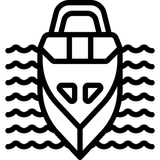 Yatch navigation transportation navigate icon