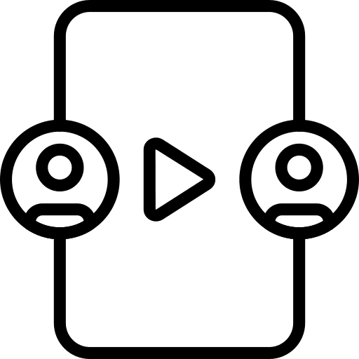 Elearning arrows play elearning icon