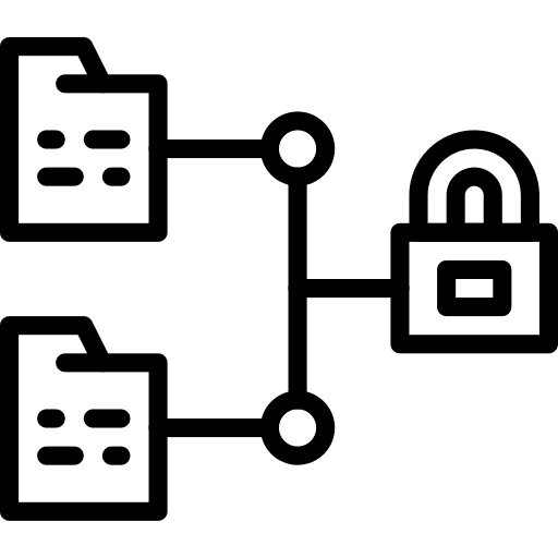 File technology server lock icon