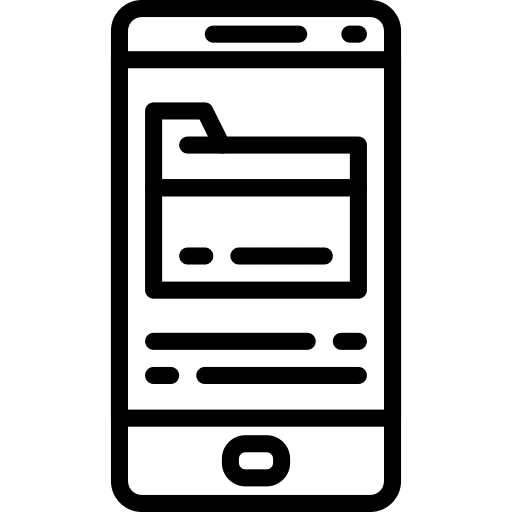 Folder electronics cellphone mobile phone icon