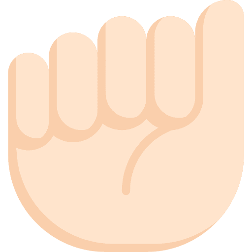 Letter a inclusive hands and gestures letter a icon