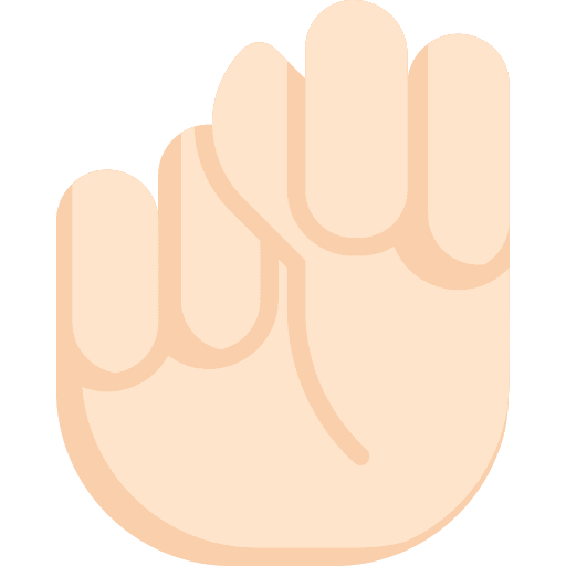 Letter n gestures sign language letter n icon