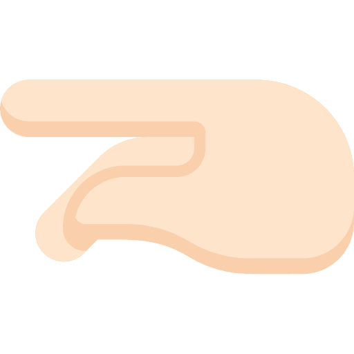 Letter p deaf sign language inclusive icon