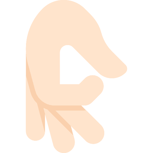 Sign language inclusive sign language hands and gestures icon