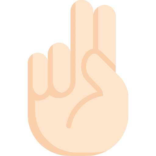 Letter u inclusive hands deaf icon