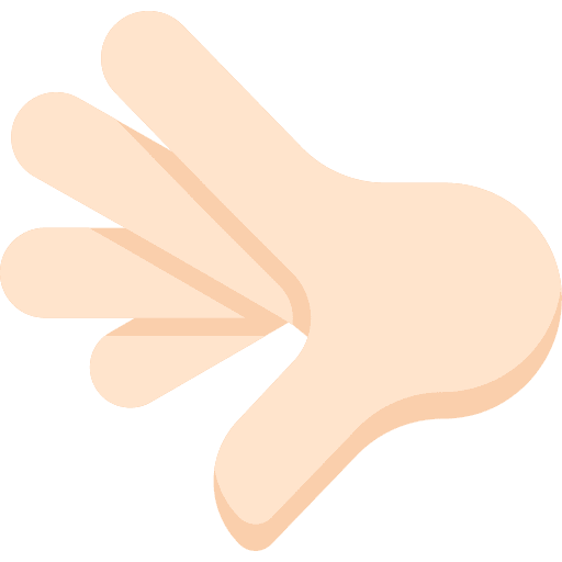 Sign language inclusive sign language hands and gestures icon