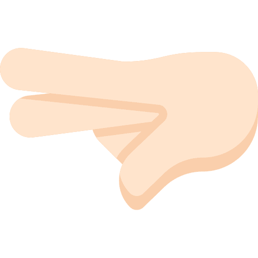 Stare gestures deaf sign language icon