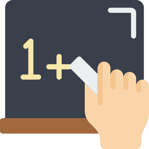 Blackboard maths learning blackboard icon