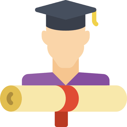 Graduated graduated college high school icon