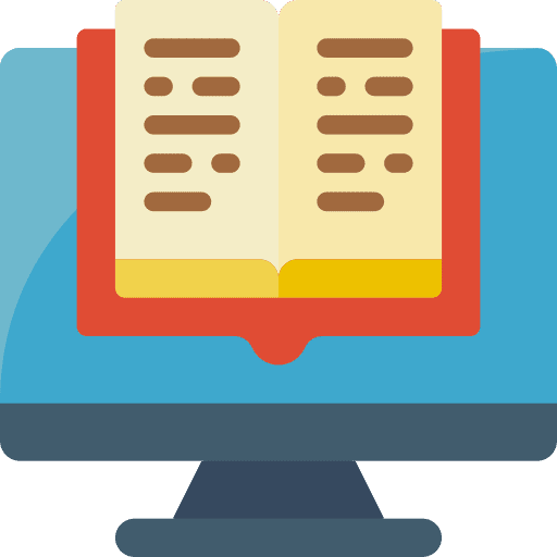 Ebook computer ebook school icon